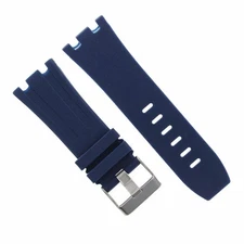 28MM AP RUBBER BAND STRAP FOR 42MM AUDEMARS PIGUET ROYAL OAK OFFSHORE 15703 BLUE