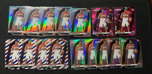 2024 Prizm Hyper Silver RWB Pink #264 Alexandre Sarr RC Rookie 16 Card Lot #9