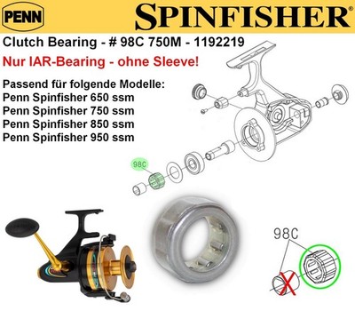 Penn - Ersatzteil # 98C - Clutch Bearing / IAR-Lager für Spinfisher SSM Rollen