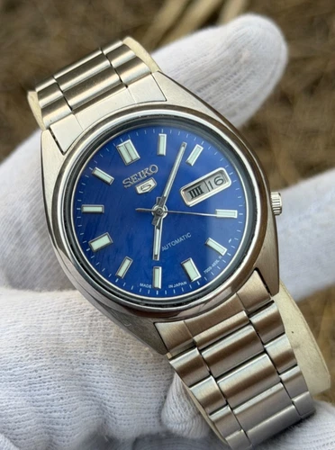Vintage Seiko 5 Mens Automatic Watch 7009 Day/Date
