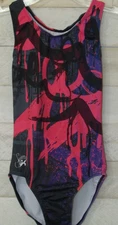 GK Leotard Simone Biles Graffiti Paint Gymnastics AS Adult S