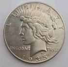 1935 Peace Silver Dollar - Philadelphia Mint