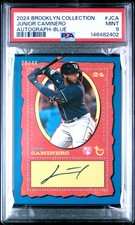 2024 TOPPS BROOKLYN COLLECTION AUTOS BLUE #JCA JUNIOR CAMINERO 30/40 PSA 9
