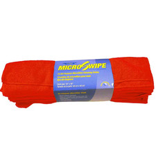 16 In. X 16 In. Red Microswipe and Microfiber Cleaning Cloths 10-Pack