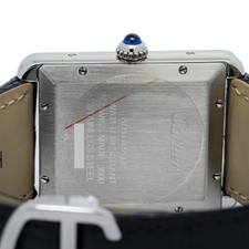 Cartier Tank Solo 3800 W5200027 Aftermarket Diamond Bezel Silver Dial Auto 31mm 5