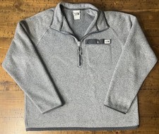 The North Face Sweater Men's XL Gray Gordon Lyons 1/4 Zip Pullover Fleece