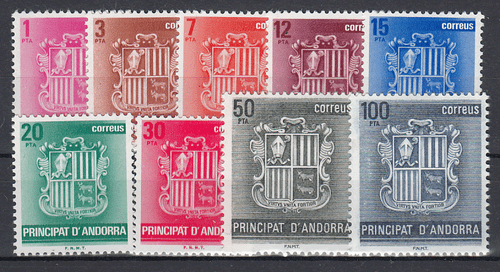 Andorra Española Mail 1982 Edifil 148/56 MNH