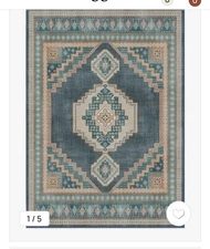 Rayne Soft Navy Ruggable 9x12 Machine Washable NO PAD Tufted