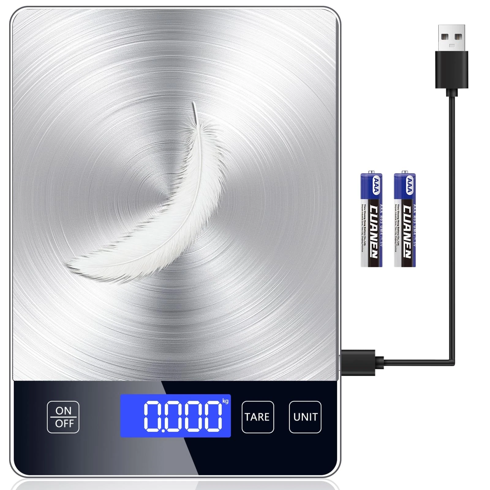 Food Kitchen Scale, Digital Food Scale 33lb Digital Kitchen Scale Precisely M...