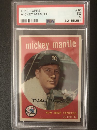 1959 Topps - Mickey Mantle #10 PSA 5