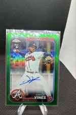 2024 Topps Chrome - Rookie Autographs Darius Vines #RA-DV Green Refractor /99...