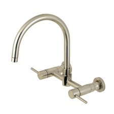 Kingston Brass KS817.DL Concord 1.8 GPM Widespread Bridge Kitchen - Nickel
