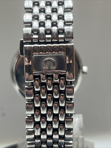 Herren Armbanduhr Edelstahl Quarz Omega De Ville mit Boxen und Booklet - Bild 7 von 11