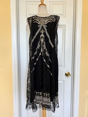 johnny was black embroidered dress Tilda Dress-Johnny Was  Inspire Me