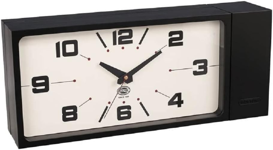 Dulton Double-Faced Clock Rectangle Black magnet H21-0362BK | eBay