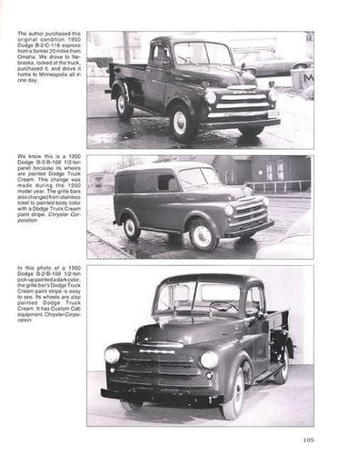 Dodge B Series Pickup Truck Originality Guide 1948 1949 1950 1951 1952 1953 - Bild 9 von 9