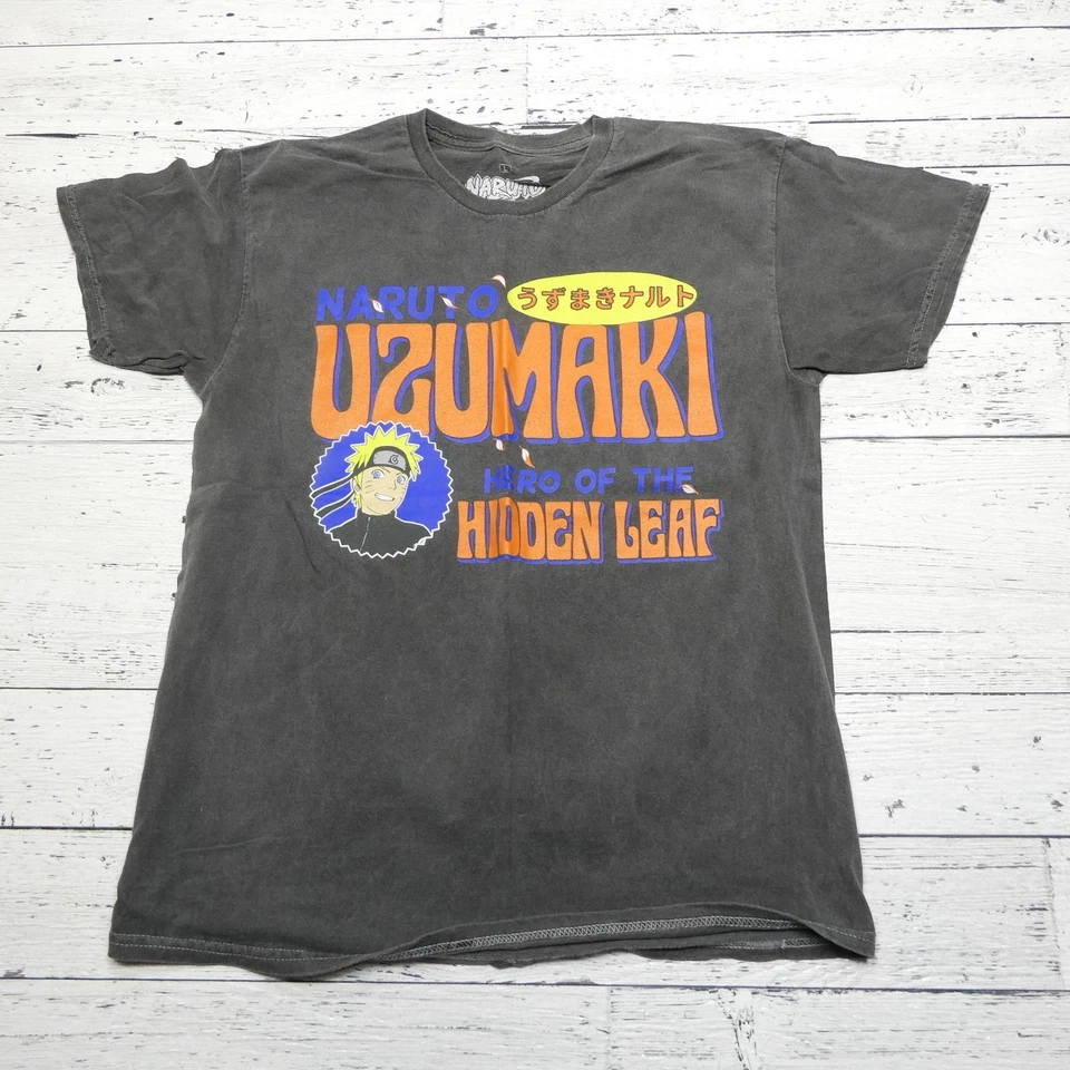 Naruto Shippuden Shirt Mens Large Black Ripple Junction Anime Graphic Tee - image 2 of 4