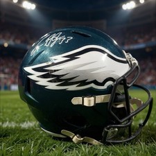 Cooper DeJean Signed Full Size Replica SB LIX Champs Helmet Eagles PSA COA