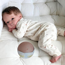 Reborn Baby Dolls Silicone Full Body, 18 in Realistic Baby Doll Newborn G