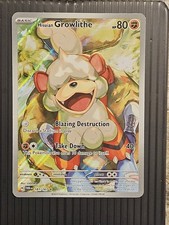 Pokemon Hisuian Growlithe 181/167 Twilight Masquerade Holo Illus Rare on eBay