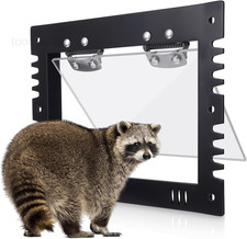 1 Pack Raccoon One Way Excluder Door Inimitable 10.6" X 8.3" X 0.8", black