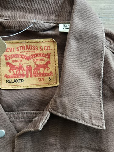 Chaqueta de Camionero Levi's Para Hombre Talla Pequeña Calce Relajado Fondue Fudge A57820029 Nueva Con Etiquetas - Imagen 5 de 7