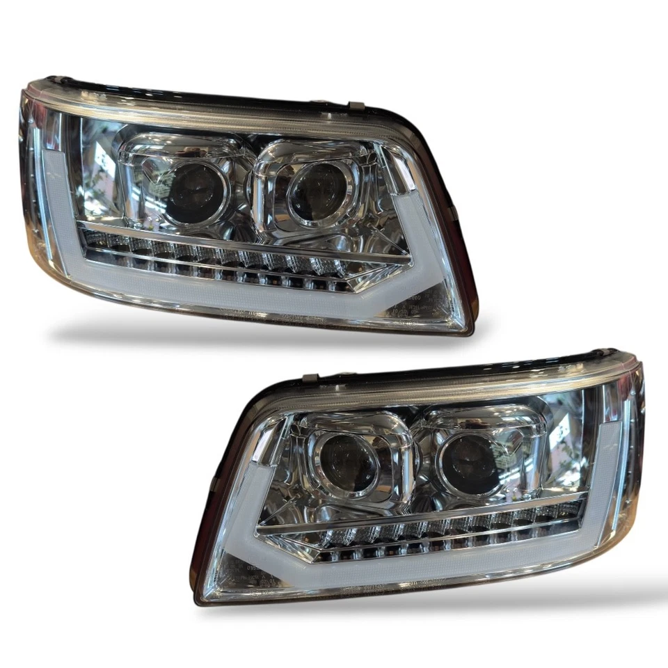 VOLL-LED Scheinwerfer chrom für VW T5 Vorfacelift 2003-2009 dynamischer Blinker - Bild 4 von 4