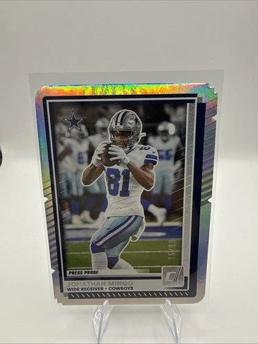 2025 Panini Donruss Football Press Proof Silver Die-Cut Jonathan Mingo #10