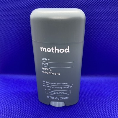 Method Deodorant, Sea + Surf, 2.65 oz, 24 Hour Odor Protection, 2.65 oz