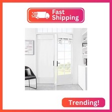 Mecodeco 100 Blackout Door Curtains, French Door Curtains for Privacy, Easy Ins