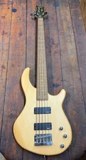 Dean Edge 5-String Electric Bass Guitar Natural Finish Active EQ