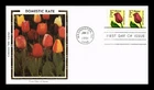 Dr Jim Stamps Colorano Silk Cachet First Day Cover F Rate Tulip Coil Pair