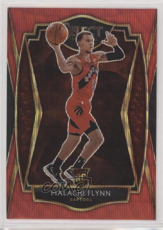 2020-21 Panini Select Premier Level Red Wave Prizm Malachi Flynn #170 2l4