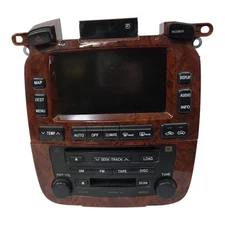 2004-2007 TOYOTA HIGHLANDER FRONT NAVIGATION RADIO WOOD AC CLIMATE SWITCH OEM