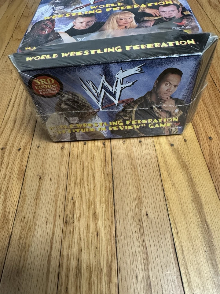 Vtg 1999 WWE WWF Attitude Review Game Trivia 3rd Edition ROOKIE CARDS Sealed New - Image 2 of 4
