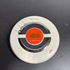 Sony Walkman D-EJ100 Portable White CD Player READ FOR REPAIR