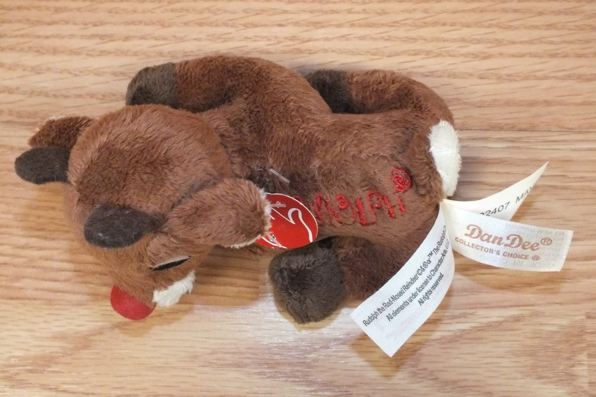 Dan Dee Rudolph Hundespielzeug-Set – 4-teiliges Weihnachts-Spielzeugbündel Für Hunde Mit Ball, Seil & Quietschern