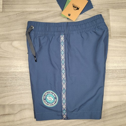 Quiksilver Boardshorts Boys Size 5 Magic Tape Volley Boy 12 Blue Swim NWT - Picture 3 of 11