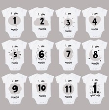 50 x Baby 12-Month Milestone Grows Sets New Wholesale Lot | 12 in a pack