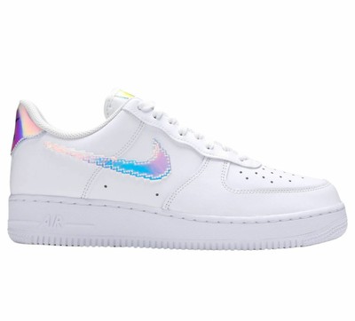 Nike Air Force 1 '07 LV8 Iridescent Pixel Mens CV1699-100 White Shoes Size 13 | eBay