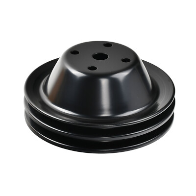 For Small Block Chevy SBC 262 350 400 Long Water Pump Pulley LWP 2 Double Groove