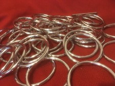 One Dozen - 2.5" I.D. Stainless Steel O Rings for Belts Tack SCA Medieval Faire