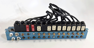 (14) MAC 45A-SB1-DFFE-2BA Solenoid Valve 24VDC 4-Port 10-32 UNF Manifold