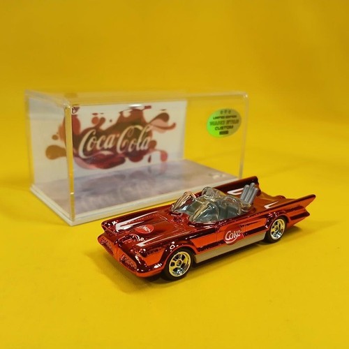 Hot Wheels BATMAN BATMOBILE Red CHROME COKE COLA (WANGSTAR CUSTOM) REAL RIDERS - Picture 15 of 16