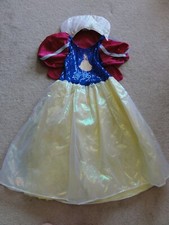 GIRLS SNOW WHITE 2-PIECE PRINCESS DISNEY COSTUME DRESS SIZE 4/6X