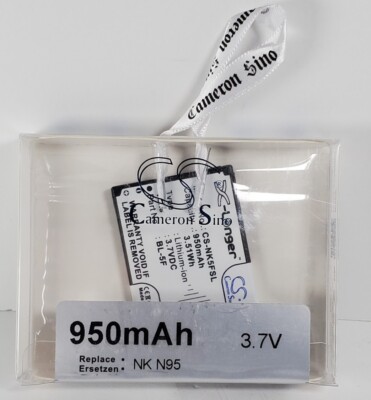 Nokia N95 Replacement Battery Cameron Sino  Battery NK5FSL 950mAh Lithium Ion 