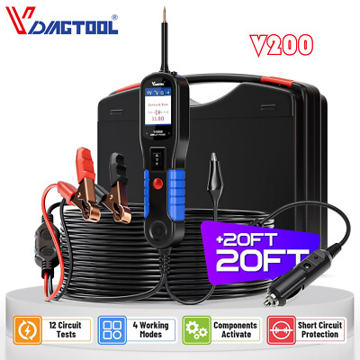 Car PowerScan V200 Circuit Tester Electrical Diagnostic Power Probe Set 12V NEW