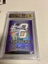 ALEX BREGMAN 2015 Leaf Metal Draft Top Picks Prismatic Purple AUTO RC #09/15