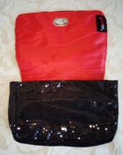 NEW! BLACK SEQUENCE MAKEUP BAG