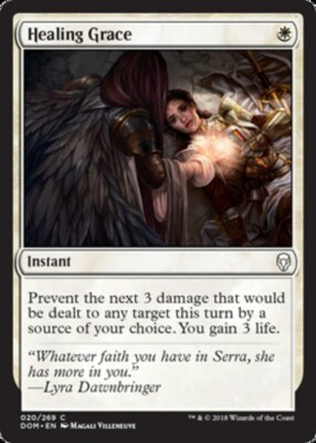 mtg white healing cards Healing Grace ~ Near Mint Dominaria MTG Magic UltimateMTG White Card